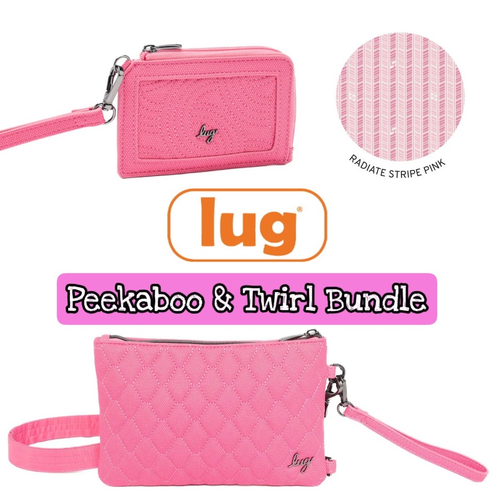 Lug Matte Luxe Wristlet Wallet Bundle NWT Pink Tourmaline